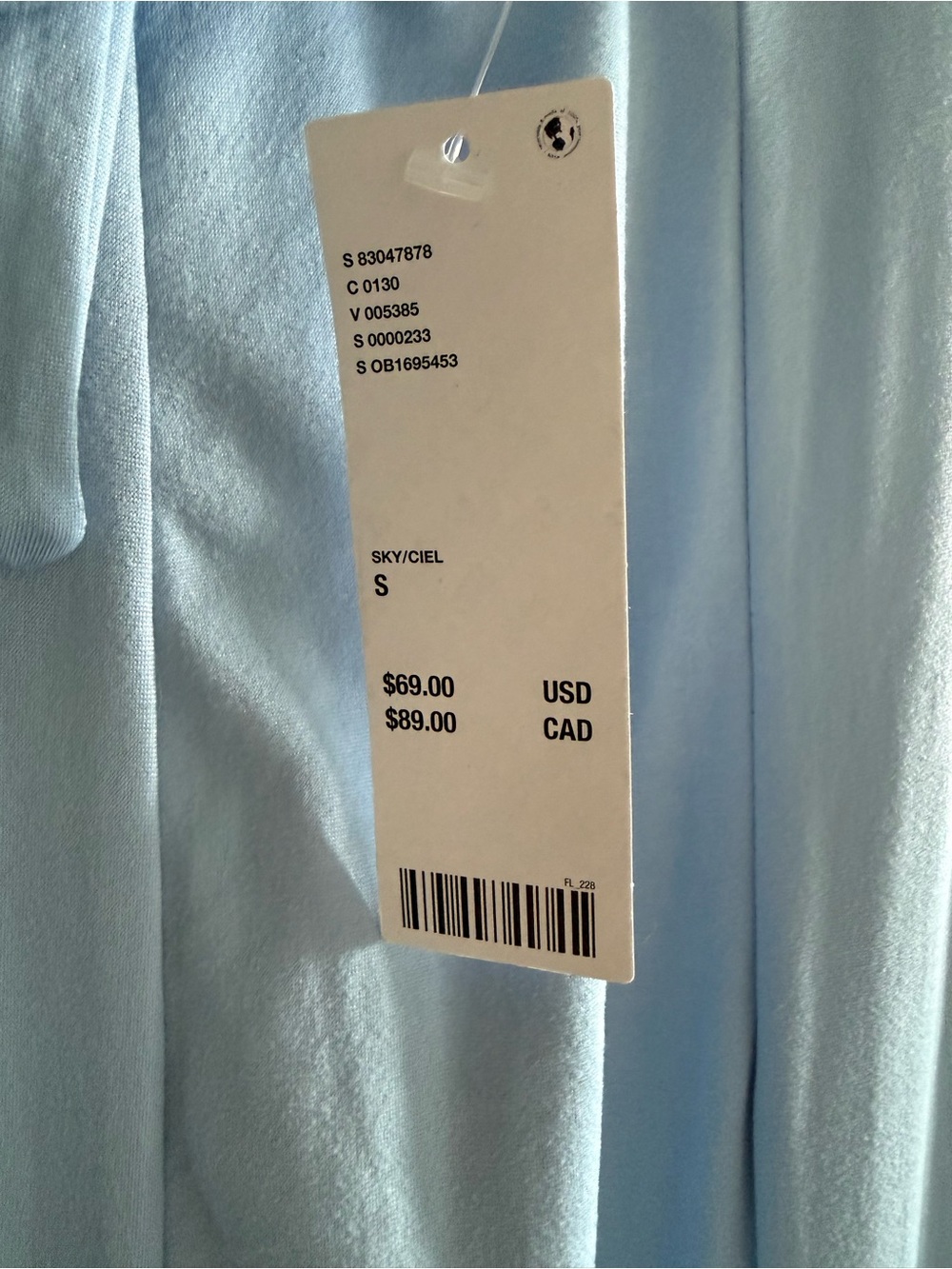 Urban Outfitters - Ceil blue midi slip dress size S - Picture 4 of 4